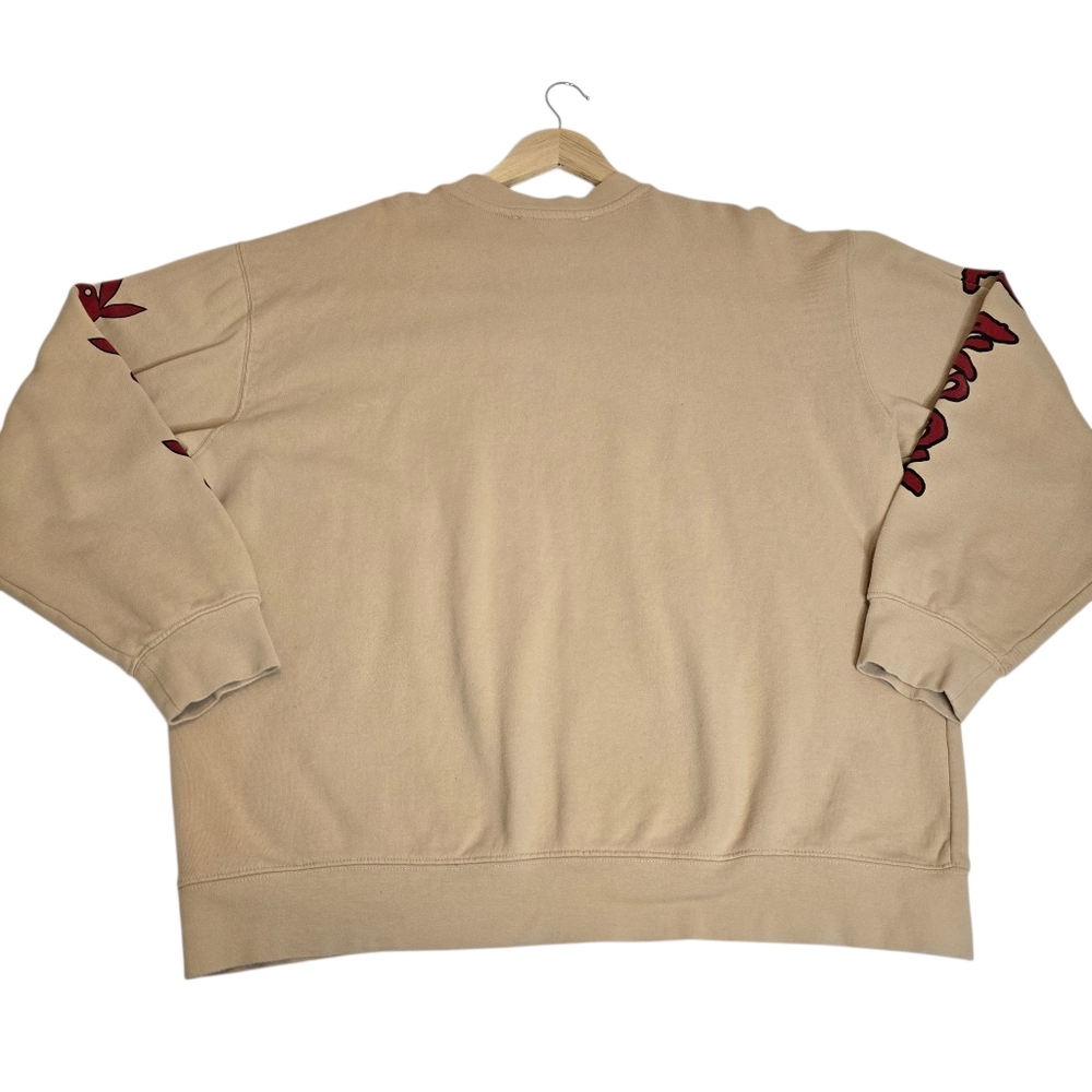 Playboy by PacSun Logo Sweatshirt, Tan Long Sleeve, Size XL, Pre-owned-Excellent - Picture 8 of 12